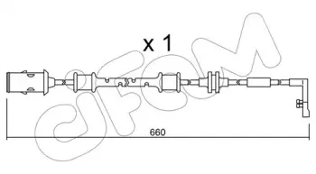 Сигнализатор, износ тормозных колодок CIFAM купить
