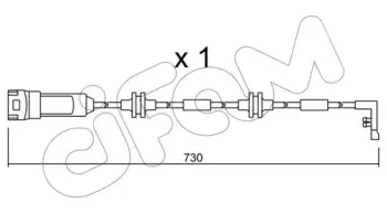 Сигнализатор, износ тормозных колодок CIFAM купить