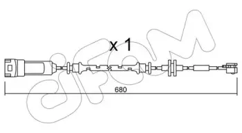 Сигнализатор, износ тормозных колодок CIFAM купить