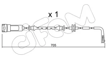 Сигнализатор, износ тормозных колодок CIFAM купить