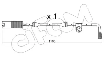Сигнализатор, износ тормозных колодок CIFAM купить