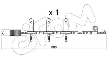 Сигнализатор, износ тормозных колодок CIFAM купить