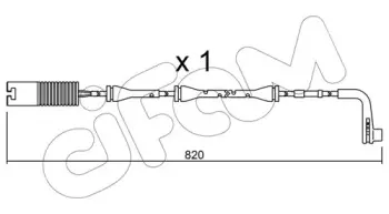 Сигнализатор, износ тормозных колодок CIFAM купить