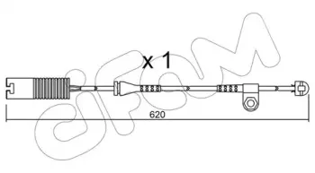 Сигнализатор, износ тормозных колодок CIFAM купить