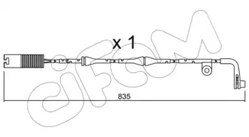 Сигнализатор, износ тормозных колодок CIFAM купить