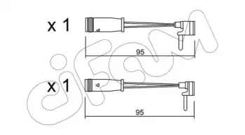 Сигнализатор, износ тормозных колодок CIFAM купить