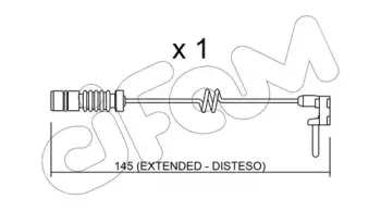 Сигнализатор, износ тормозных колодок CIFAM купить