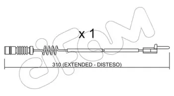 Сигнализатор, износ тормозных колодок CIFAM купить