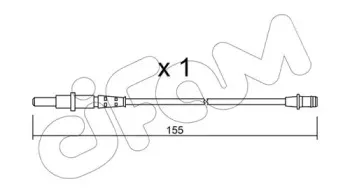 Сигнализатор, износ тормозных колодок CIFAM купить