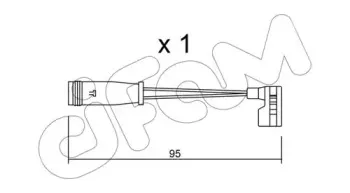 Сигнализатор, износ тормозных колодок CIFAM купить