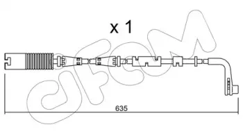 Сигнализатор, износ тормозных колодок CIFAM купить