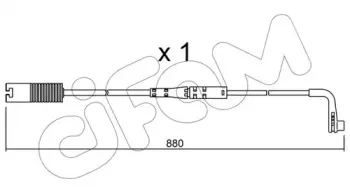 Сигнализатор, износ тормозных колодок CIFAM купить