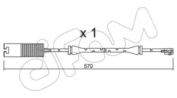 Сигнализатор, износ тормозных колодок CIFAM купить