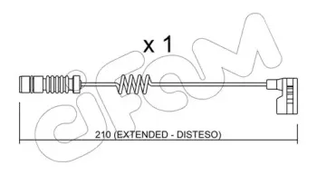 Сигнализатор, износ тормозных колодок CIFAM купить