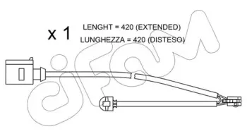 Сигнализатор, износ тормозных колодок CIFAM купить