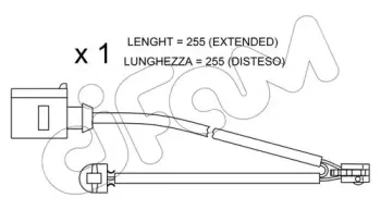 Сигнализатор, износ тормозных колодок CIFAM купить
