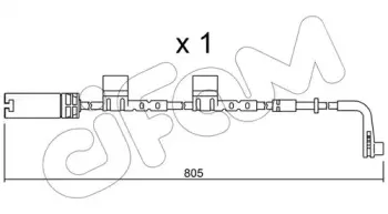 Сигнализатор, износ тормозных колодок CIFAM купить