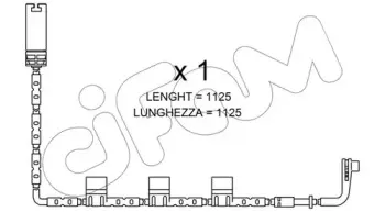 Сигнализатор, износ тормозных колодок CIFAM купить