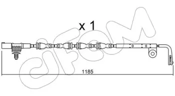 Сигнализатор, износ тормозных колодок CIFAM купить