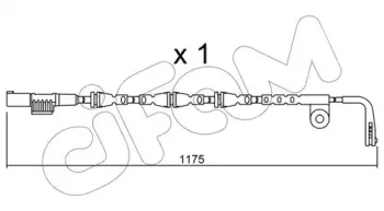 Сигнализатор, износ тормозных колодок CIFAM купить