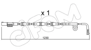 Сигнализатор, износ тормозных колодок CIFAM купить