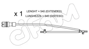 Сигнализатор, износ тормозных колодок CIFAM купить
