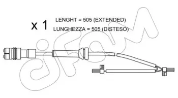 Сигнализатор, износ тормозных колодок CIFAM купить