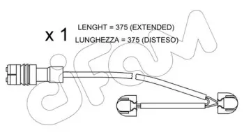 Сигнализатор, износ тормозных колодок CIFAM купить