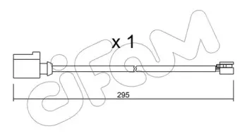 Сигнализатор, износ тормозных колодок CIFAM купить