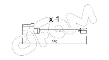 Сигнализатор, износ тормозных колодок CIFAM купить