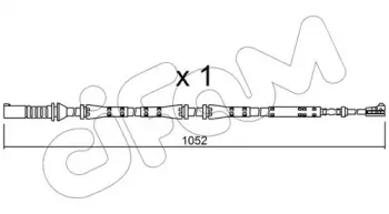 Сигнализатор, износ тормозных колодок CIFAM купить