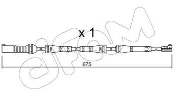 Сигнализатор, износ тормозных колодок CIFAM купить