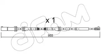Сигнализатор, износ тормозных колодок CIFAM купить