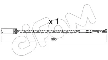 Сигнализатор, износ тормозных колодок CIFAM купить