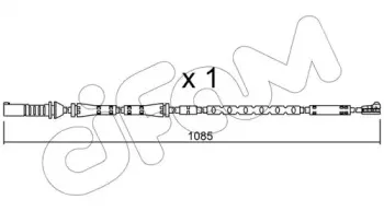 Сигнализатор, износ тормозных колодок CIFAM купить