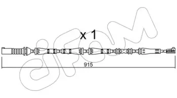 Сигнализатор, износ тормозных колодок CIFAM купить