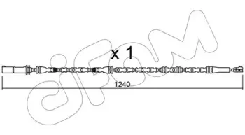 Сигнализатор, износ тормозных колодок CIFAM купить