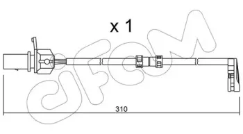 Сигнализатор, износ тормозных колодок CIFAM купить