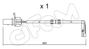 Сигнализатор, износ тормозных колодок CIFAM купить