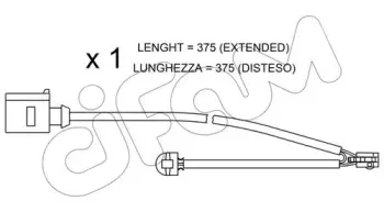 Сигнализатор, износ тормозных колодок CIFAM купить