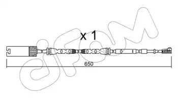 Сигнализатор, износ тормозных колодок CIFAM купить