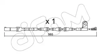 Сигнализатор, износ тормозных колодок CIFAM купить