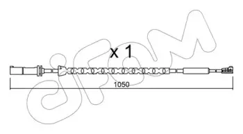 Сигнализатор, износ тормозных колодок CIFAM купить