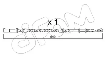 Сигнализатор, износ тормозных колодок CIFAM купить