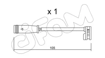 Сигнализатор, износ тормозных колодок CIFAM купить