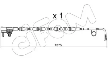Сигнализатор, износ тормозных колодок CIFAM купить