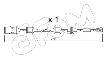 Сигнализатор, износ тормозных колодок CIFAM купить