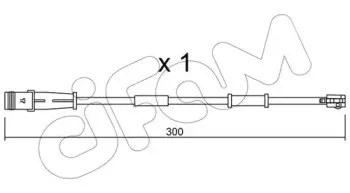 Сигнализатор, износ тормозных колодок CIFAM купить