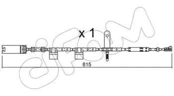 Сигнализатор, износ тормозных колодок CIFAM купить