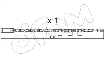 Сигнализатор, износ тормозных колодок CIFAM купить